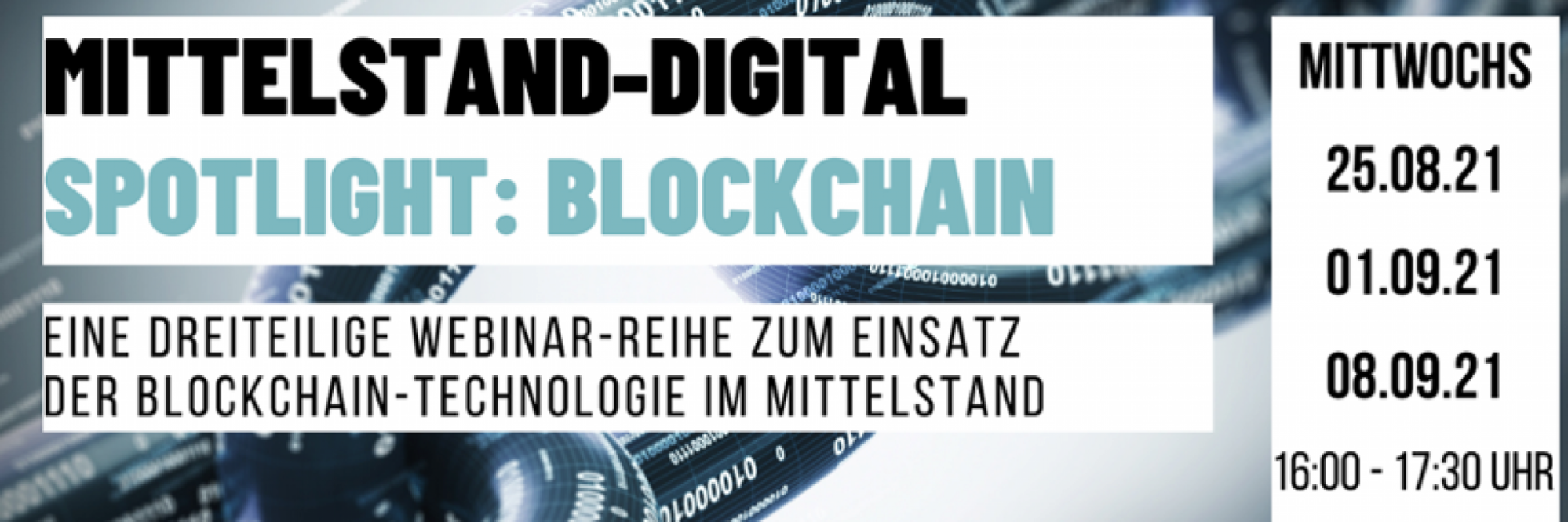 Online Webinar-Reihe: Mittelstand-Digital Spotlight: Blockchain